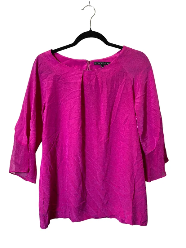 Top 3/4 Sleeve By Antonio Melani In Pink, Size: S