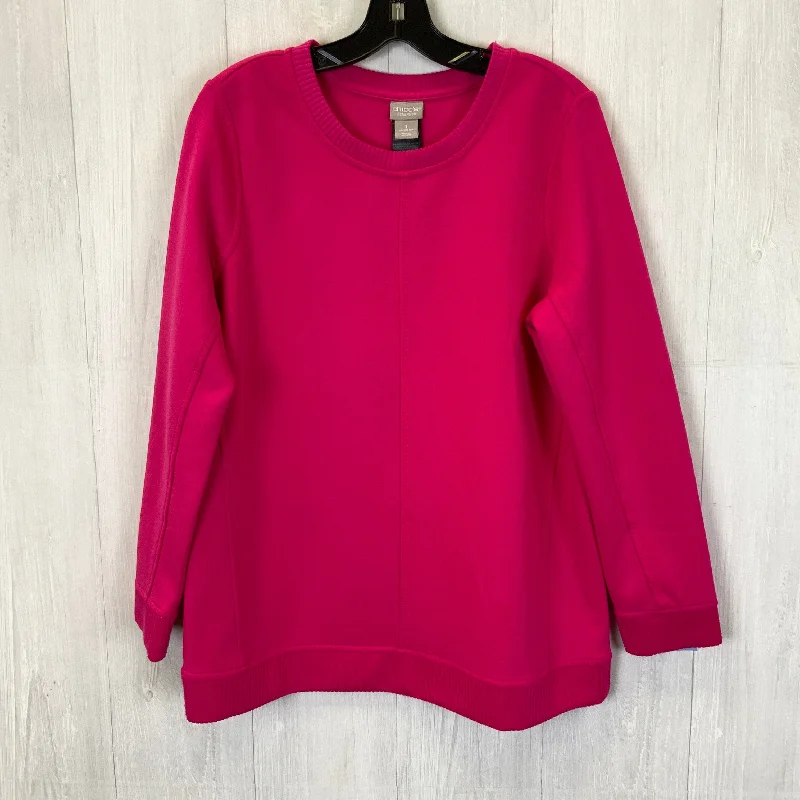 Top Long Sleeve Basic By Chicos In Pink, Size: 8