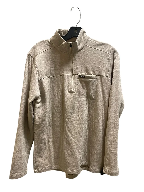 Top Long Sleeve By Ariat In Tan, Size: S