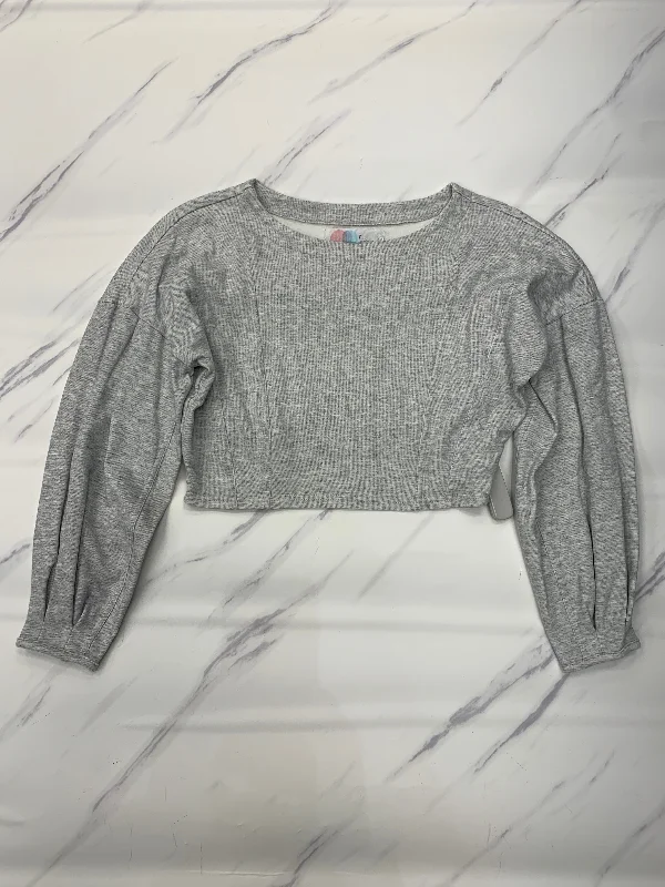 Top Long Sleeve By Free People In Grey, Size: S