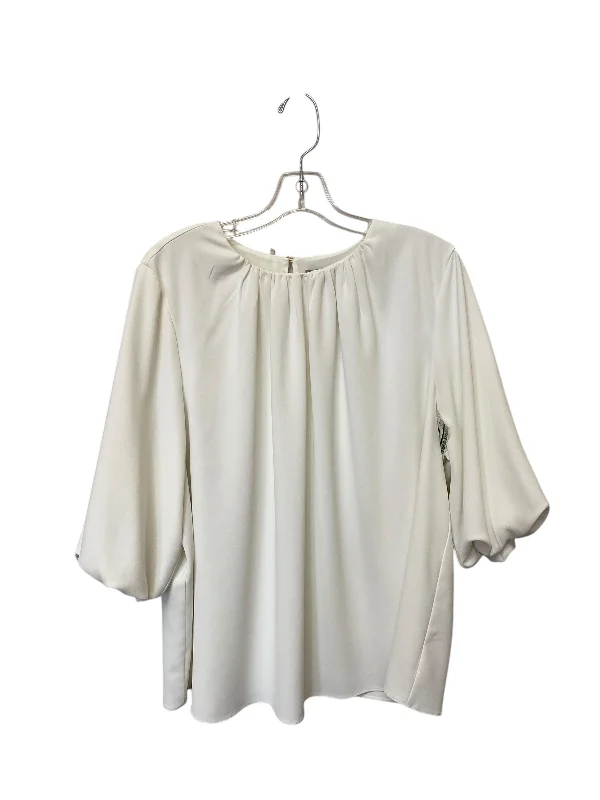 Top Long Sleeve By H&m In White, Size: Xl