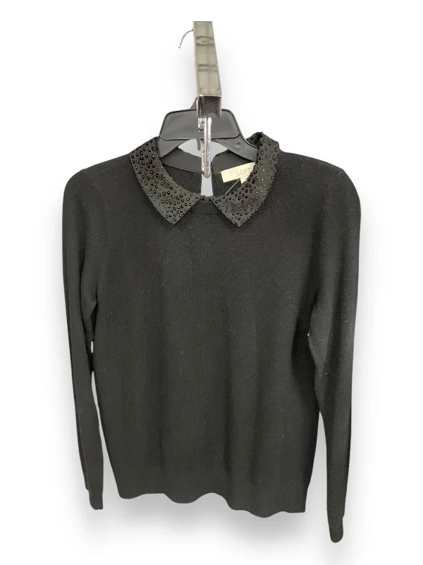 Top Long Sleeve By Loft In Black, Size: S