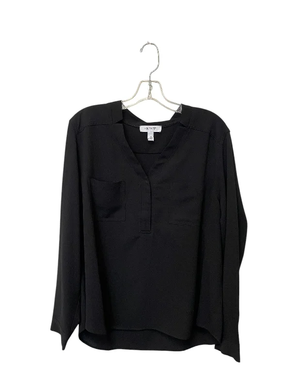 Top Long Sleeve By Nine West In Black, Size: Xl