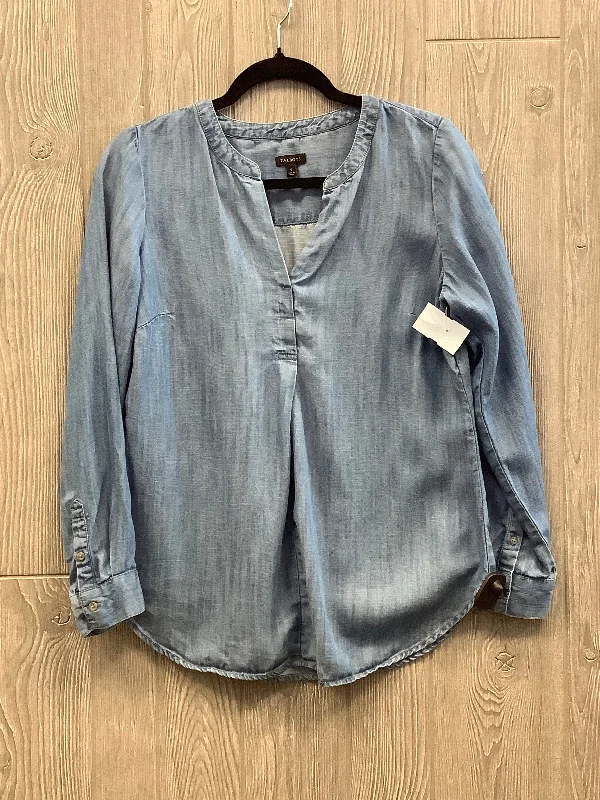 Top Long Sleeve By Talbots In Blue, Size: S