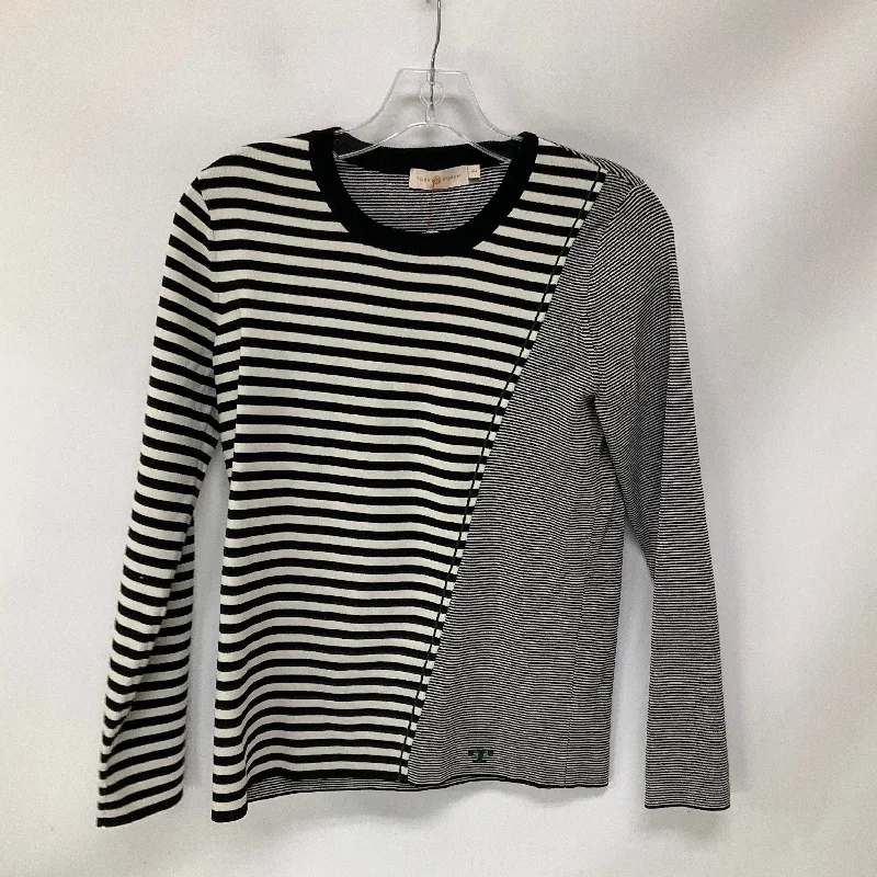 Top Long Sleeve By Tory Burch In Striped Pattern, Size: M