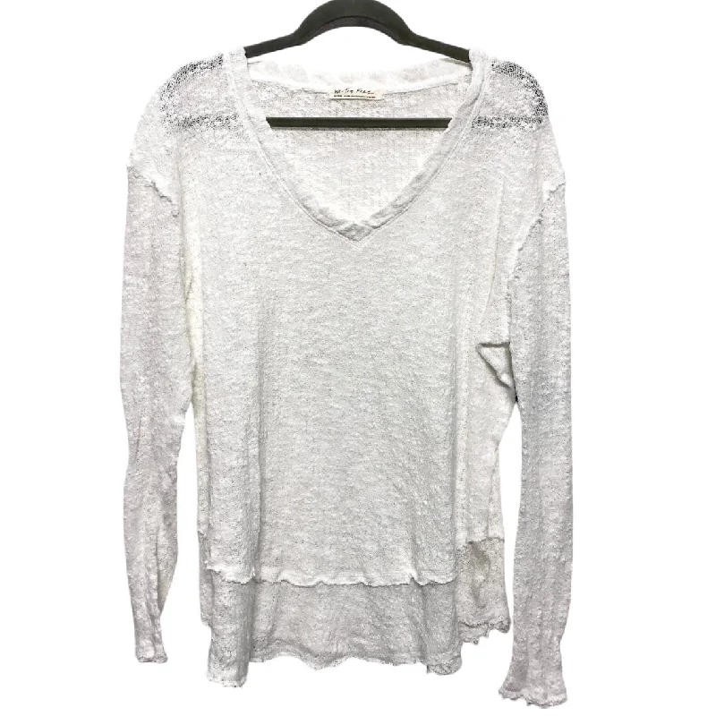 Top Long Sleeve By We The Free In White, Size: M