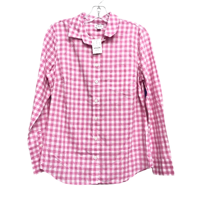 Top Ls By J. Crew In Checkered Pattern, Size:Mp