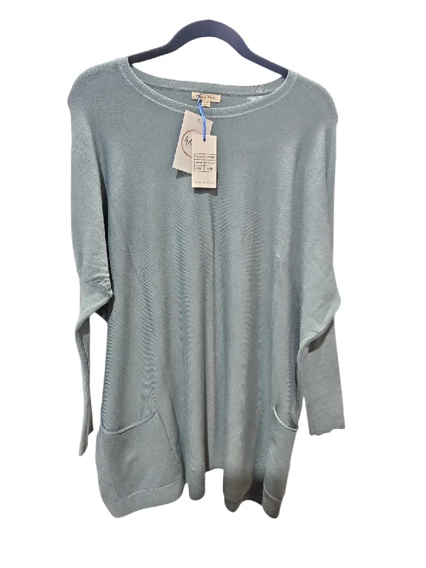 Tunic Long Sleeve By Tea N Rose In Blue, Size: S