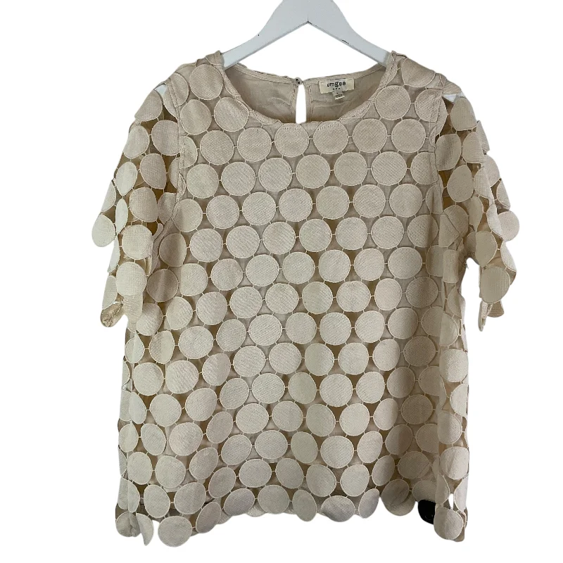 Top Short Sleeve Basic By Umgee In Brown, Size: L