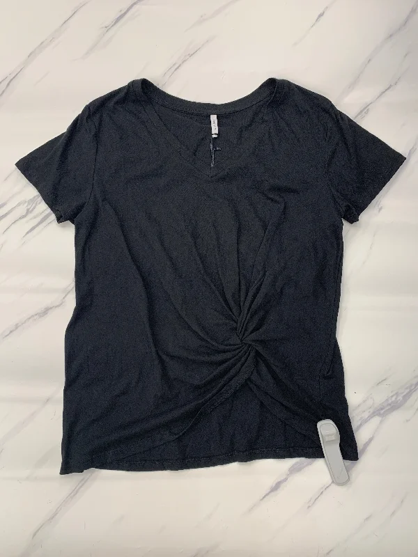 Top Short Sleeve Basic By Z Supply In Black, Size: L