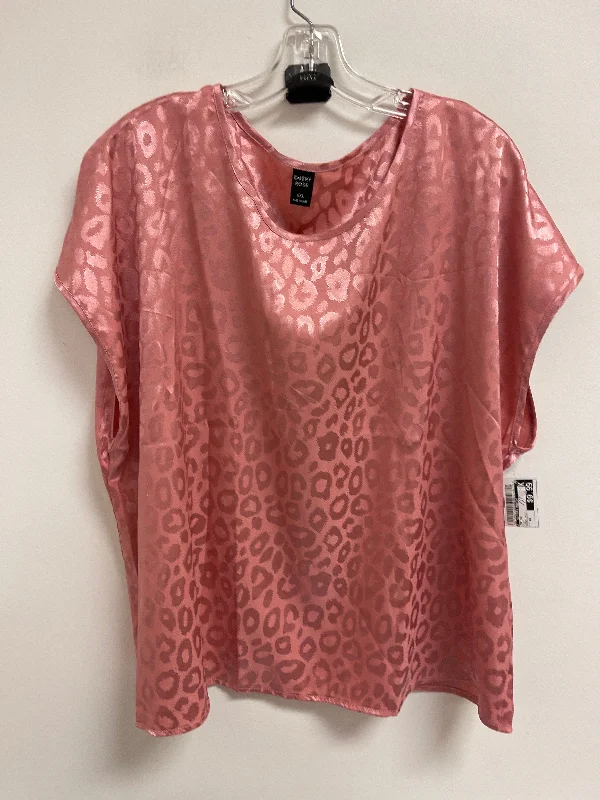 Top Short Sleeve By Clothes Mentor In Pink, Size: 4x