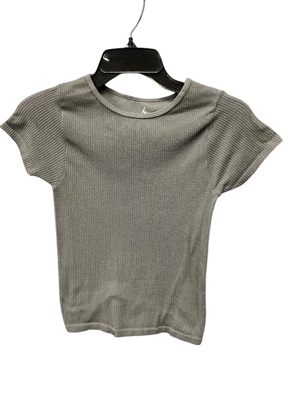 Top Short Sleeve By Free People In Grey, Size: M