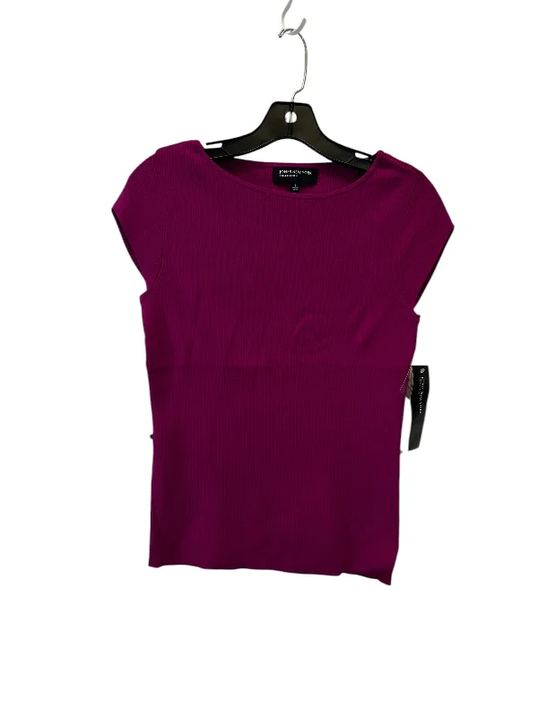 Top Short Sleeve By Jones New York In Purple, Size: S