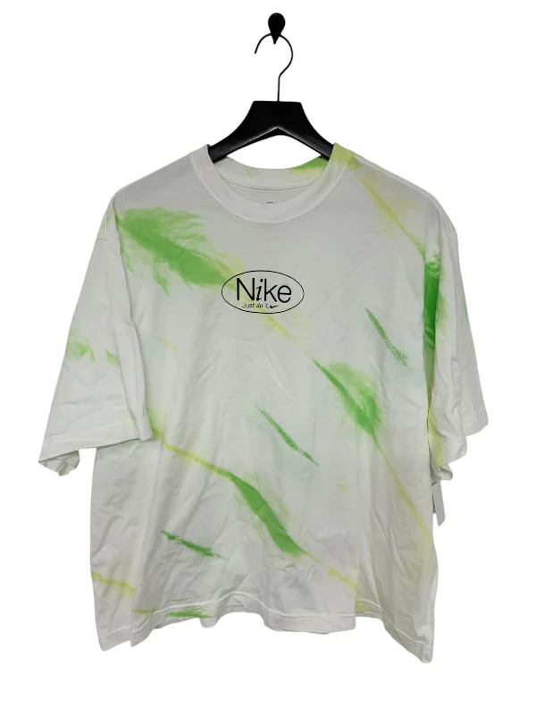 Top Short Sleeve By Nike Apparel In Tie Dye Print, Size: Xl