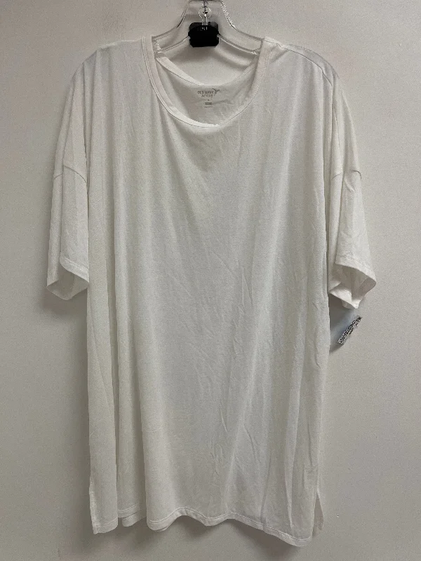 Top Short Sleeve By Old Navy In White, Size: Xl