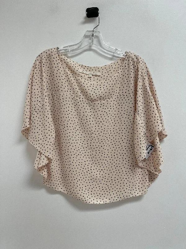 Top Short Sleeve By Rachel Roy In Black & Cream, Size: S