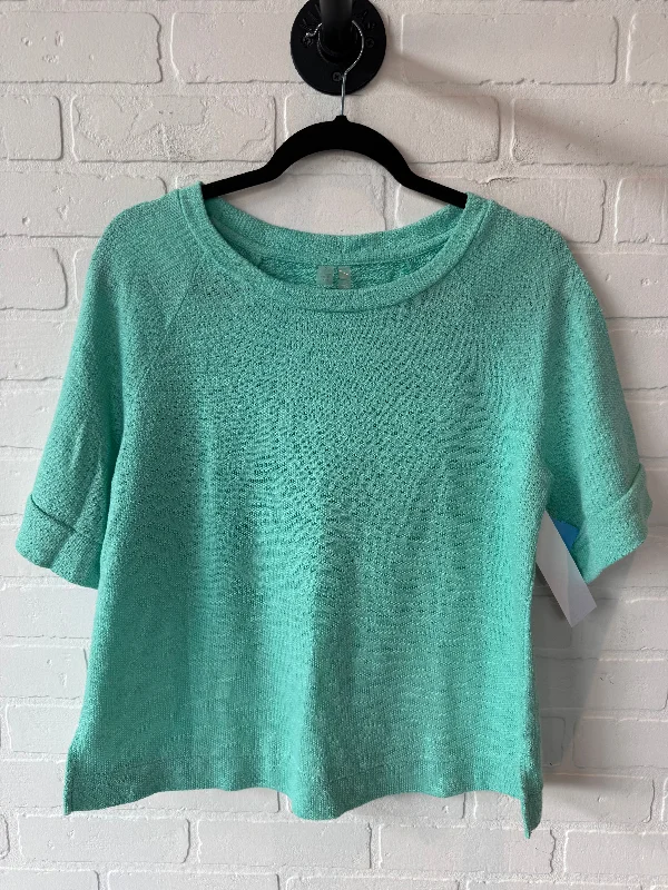 Top Short Sleeve By Silverwear In Green, Size: S