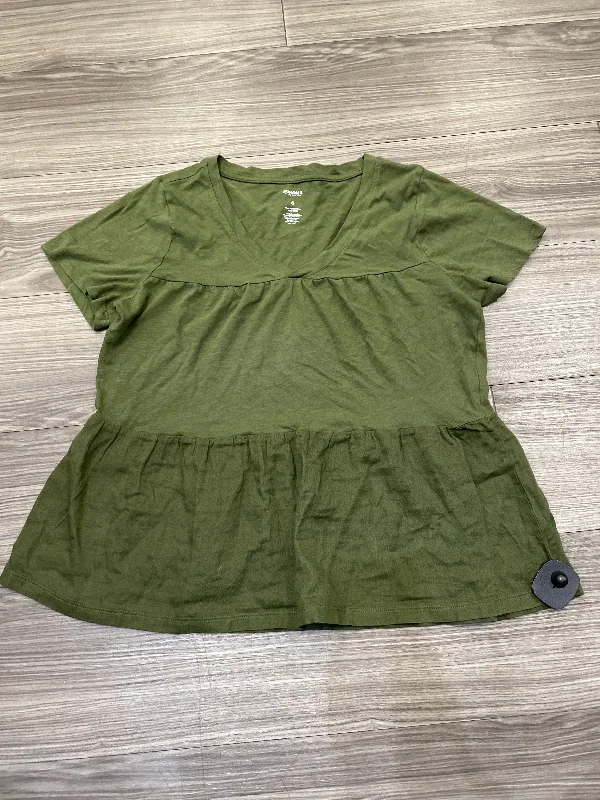 Top Short Sleeve By Sonoma In Green, Size: S