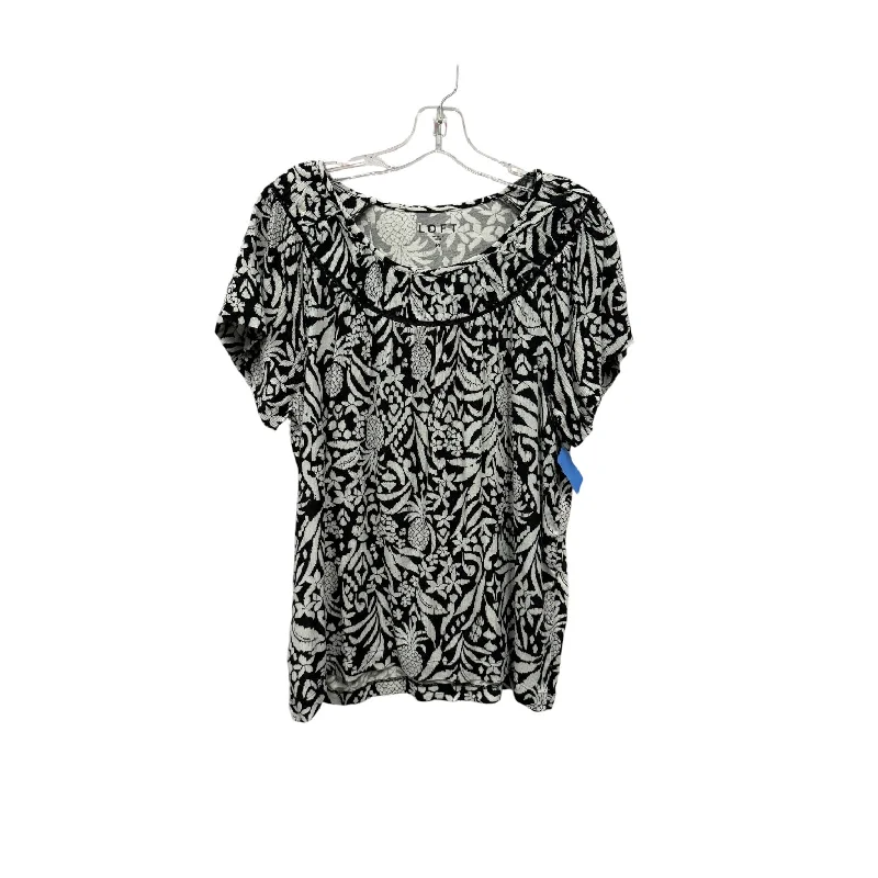 Top Ss By Loft In Black & White, Size:M