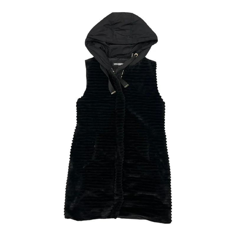 Vest Designer By Karl Lagerfeld In Black, Size:Sp