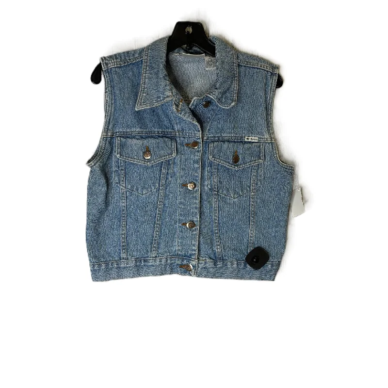 Vest Other By Bill Blass In Blue Denim, Size: M