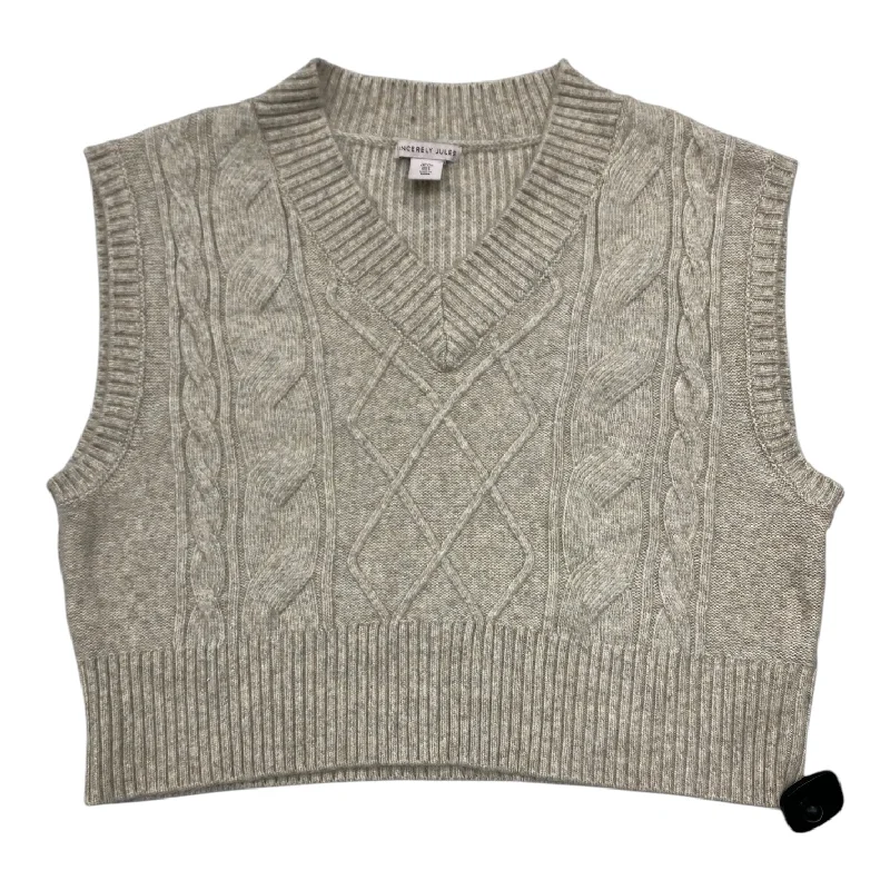 Vest Sweater By Cmc In Beige, Size: L