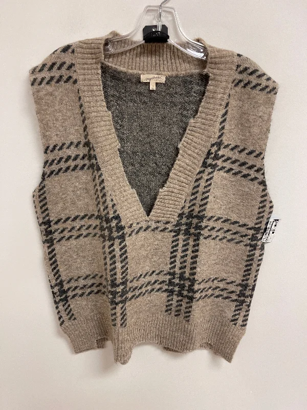 Vest Sweater By Mystree In Tan, Size: M