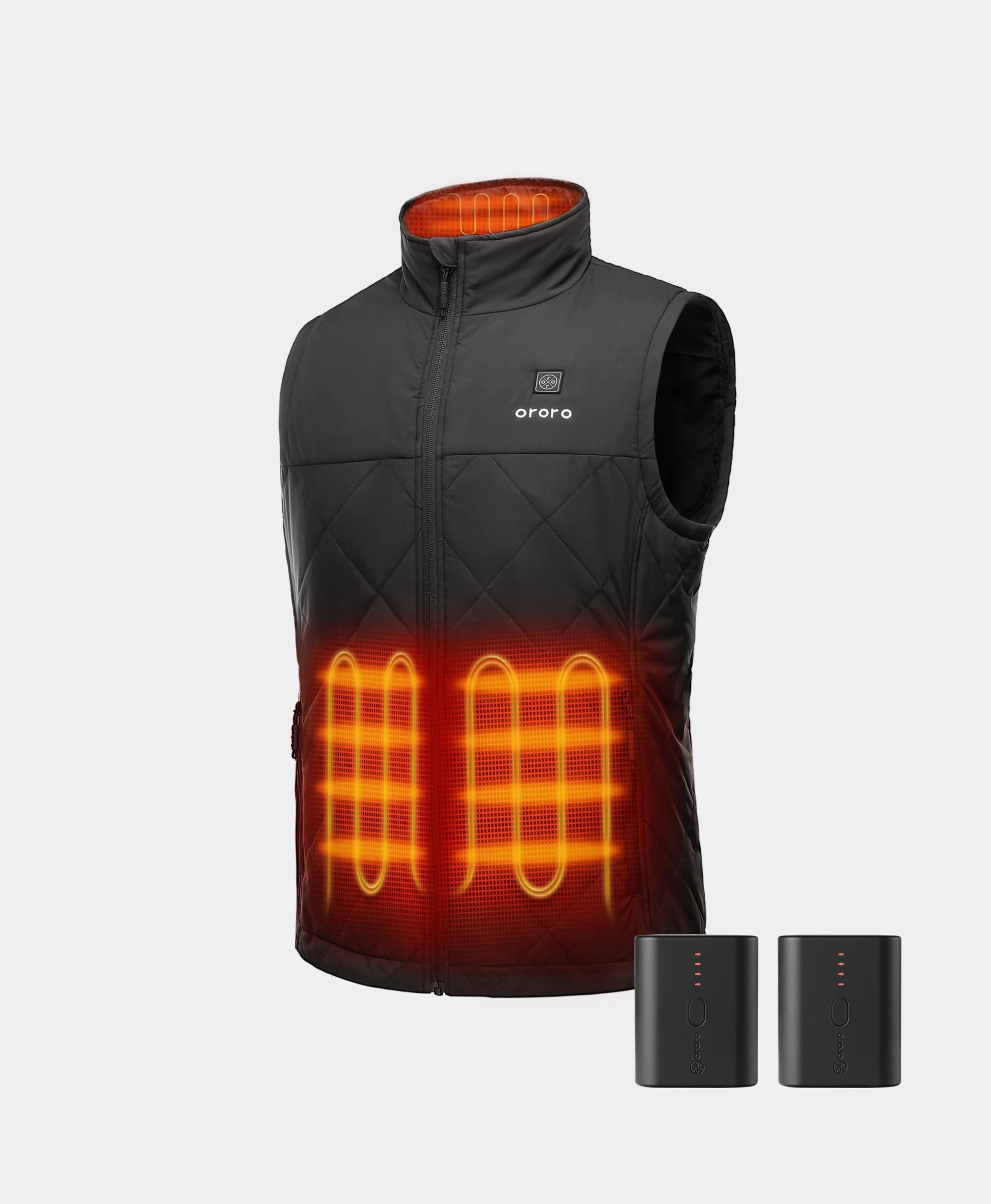 Bundle Deal - Men's Heated Quilted Vest  & Extra Mini 5K Battery