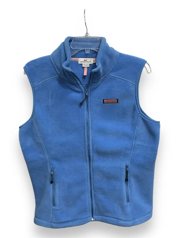 Vest Fleece By Vineyard Vines In Blue, Size: M