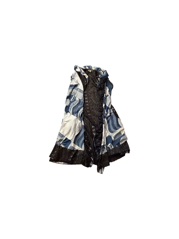 Vest Other By Clothes Mentor In Black & Blue, Size: M