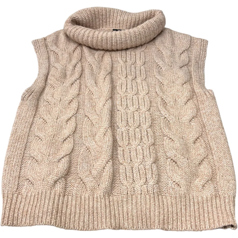 Vest Sweater By Express In Brown, Size: L