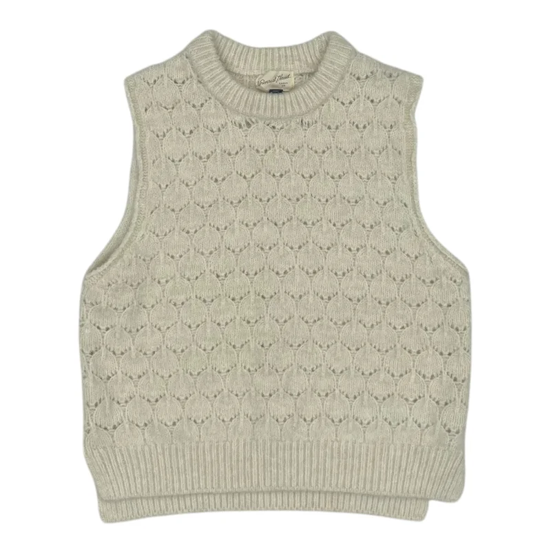 Vest Sweater By Universal Thread In Cream, Size:M