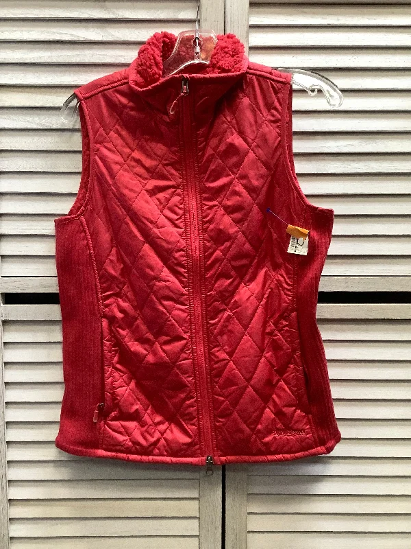 Vest Fleece By Ll Bean In Red, Size: S