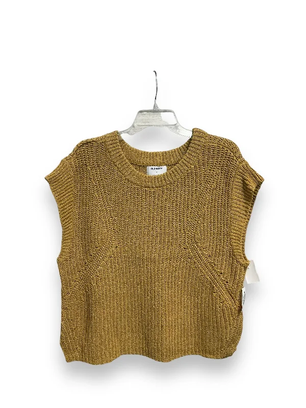 Vest Sweater By Old Navy In Yellow, Size: M