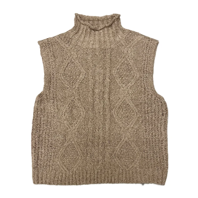 Vest Sweater By Pinque In Taupe, Size: L