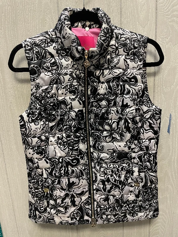 Vest Designer By Lilly Pulitzer In Black & White, Size: S