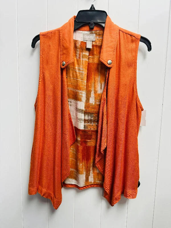 Vest Other By Chicos In Orange, Size: S