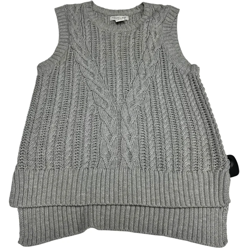 Vest Sweater By Rachel Zoe In Grey, Size: S