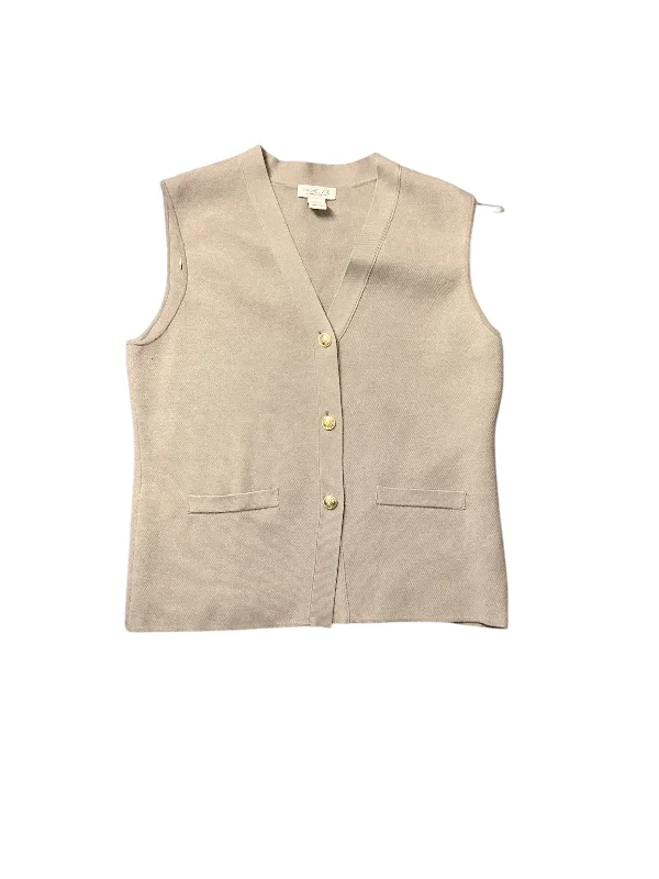 Vest Sweater By Rachel Zoe In Tan, Size: Xl