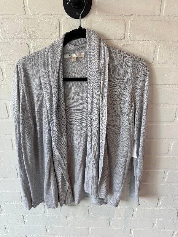 Cardigan By Cyrus Knits In Grey, Size: M