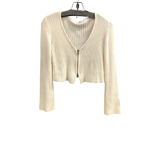 Cardigan By Garage In White, Size: L