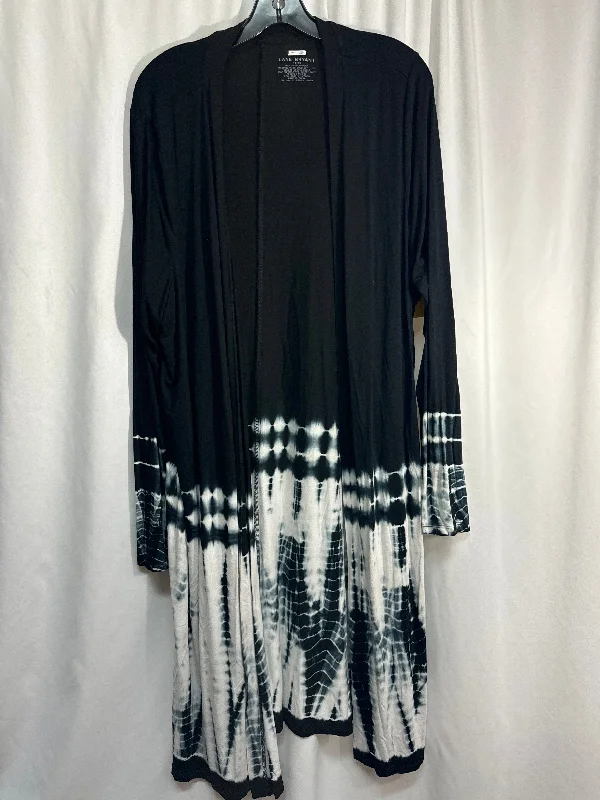 Cardigan By Lane Bryant In Black & White, Size: Xl