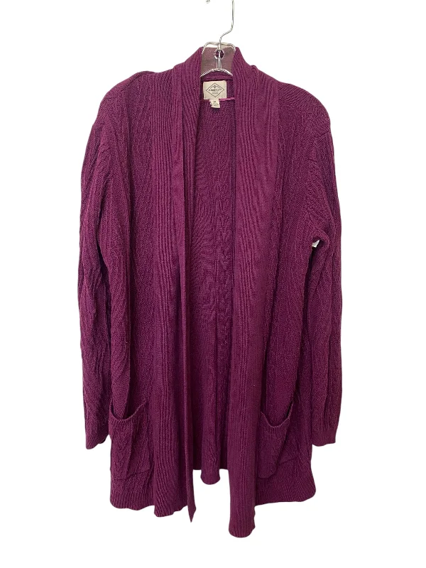 Cardigan By St Johns Bay In Purple, Size: L