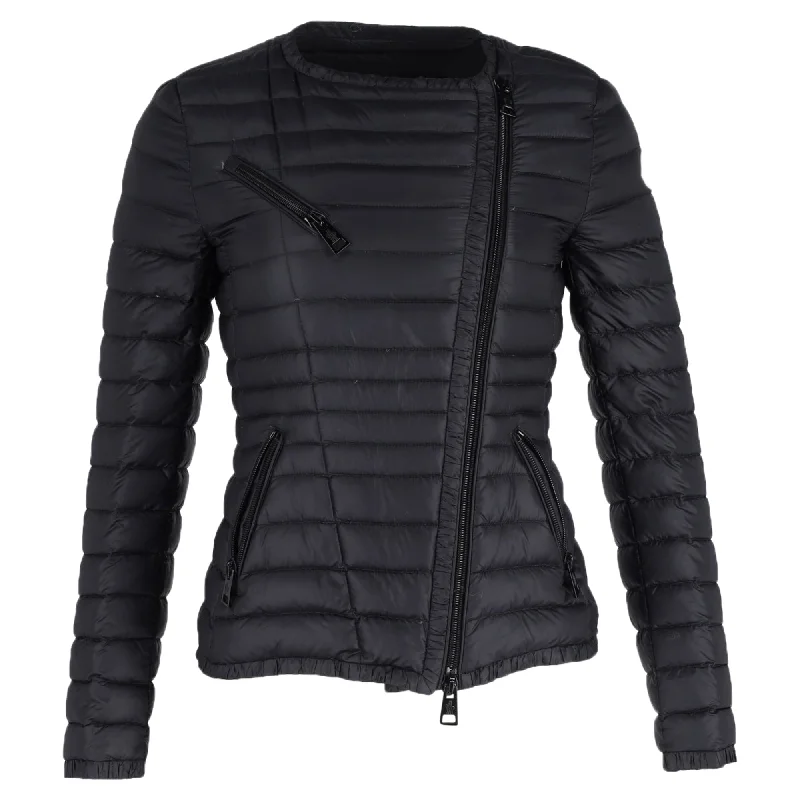 Moncler Londres Down Jacket in Navy Blue Nylon