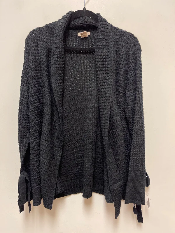 Sweater Cardigan By Clothes Mentor In Black, Size: S