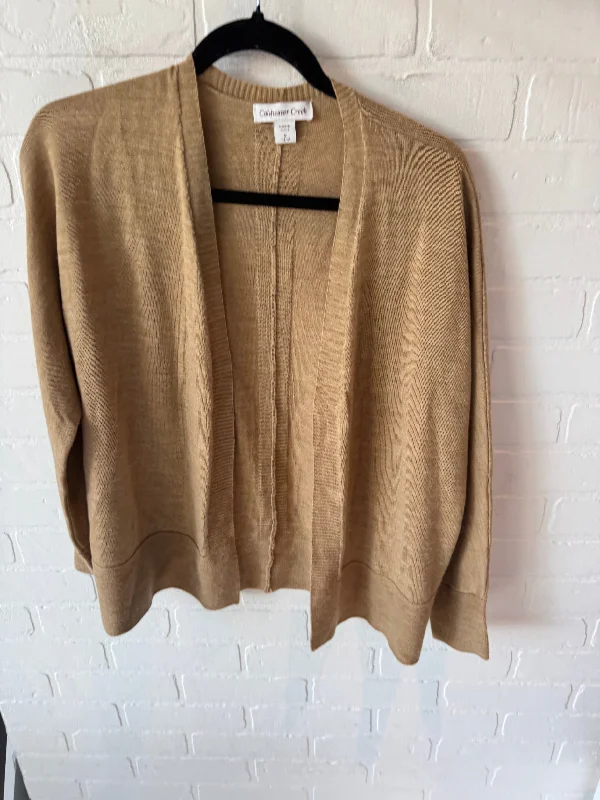 Sweater Cardigan By Coldwater Creek In Tan, Size: M