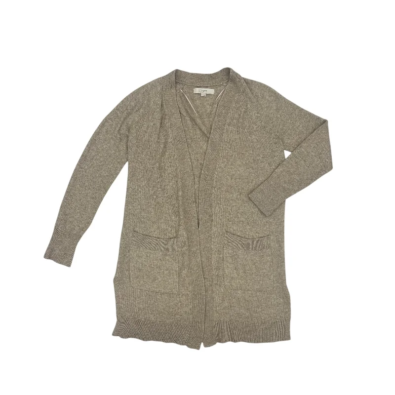 Sweater Cardigan By Loft In Brown, Size:M