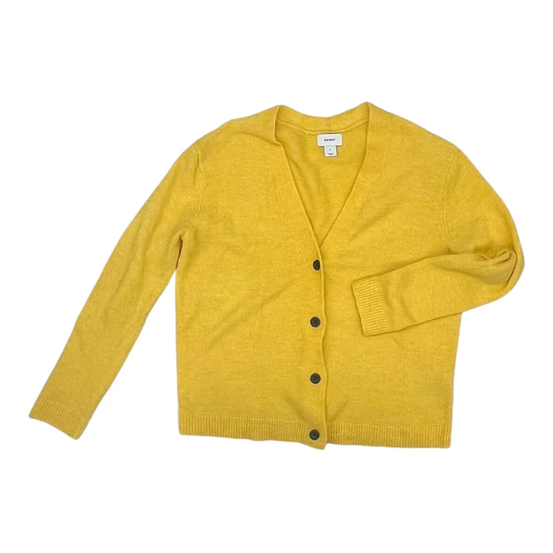 Sweater Cardigan By Old Navy In Yellow, Size:S