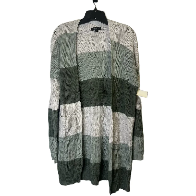 Sweater Cardigan By Simply Southern In Green, Size: L