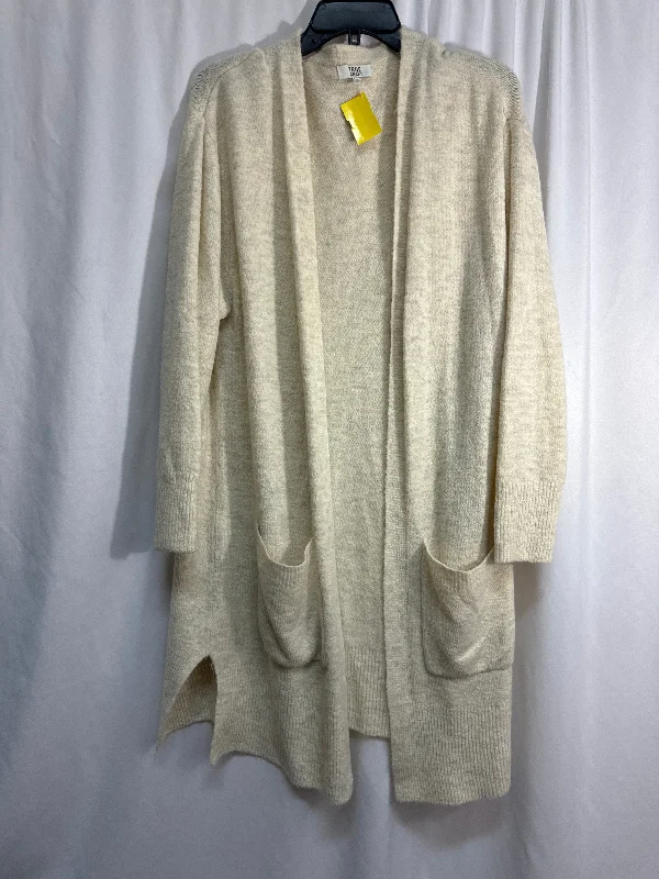 Sweater Cardigan By True Craft In Cream, Size: 2x